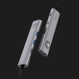 Адаптер WiWU Travel Series 8 in 1 Docking Station (Gray) в Херсоне