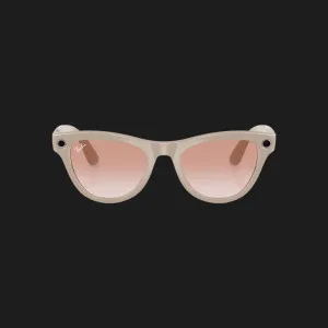 Смарт-окуляри Ray-Ban Meta Skyler Shiny Chalky Gray/Cinnamon Pink Gradient (RW4010 670013 52-20)