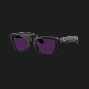 Смарт-окуляри Ray-Ban Meta Skyler (Gen 2) (Shiny Black/Clear to Amethyst Transitions) (RW4014 601/CH 52-20) (M)