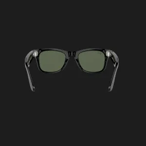 Смарт-окуляри Ray-Ban Meta Wayfarer Shiny Black/Green (RW4006 601/71 50-22) (M)