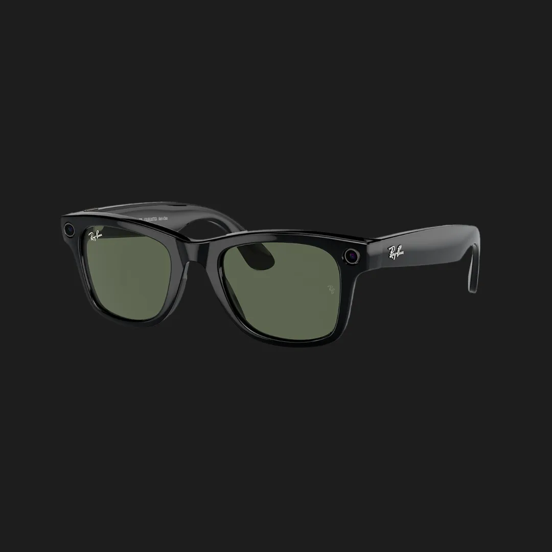 Смарт-окуляри Ray-Ban Meta Wayfarer Shiny Black/Green (RW4006 601/71 50-22) (M)