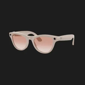 Смарт-окуляри Ray-Ban Meta Skyler Shiny Chalky Gray/Cinnamon Pink Gradient (RW4010 670013 52-20)