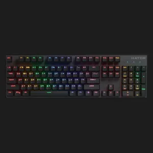 Клавиатура механическая HATOR Icefall Mecha Rainbow Origin Red (Black) (HTK104UA) (UA)