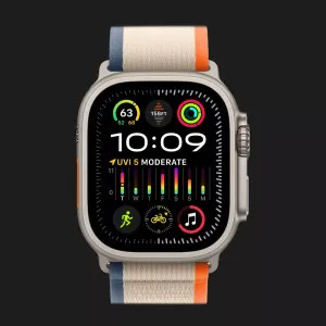 б/у Apple Watch Ultra 2 49mm GPS + LTE Titanium Case with Orange/Beige Trail Loop (MRF23) (Хороший стан)