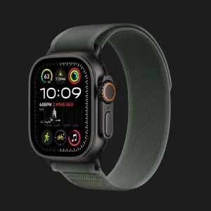 б/у Apple Watch Ultra 2 49mm Black Titanium Case with Green Trail Loop M/L (MYTJ3, MYQ43) (Хороший стан)