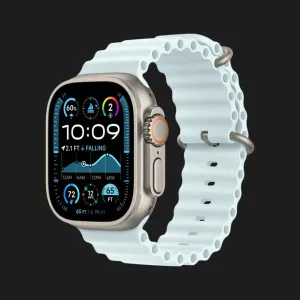 б/у Apple Watch Ultra 2 49mm Natural Titanium Case with Ice Blue Ocean Band (MYT03, MXTF3) (Хороший стан)