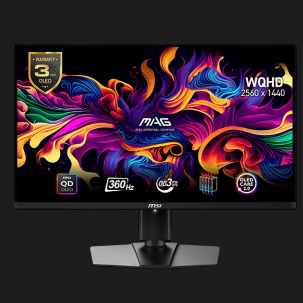 Ігровий монітор MSI 26.5" QD-OLED 360Hz MAG 271QPX (UA)