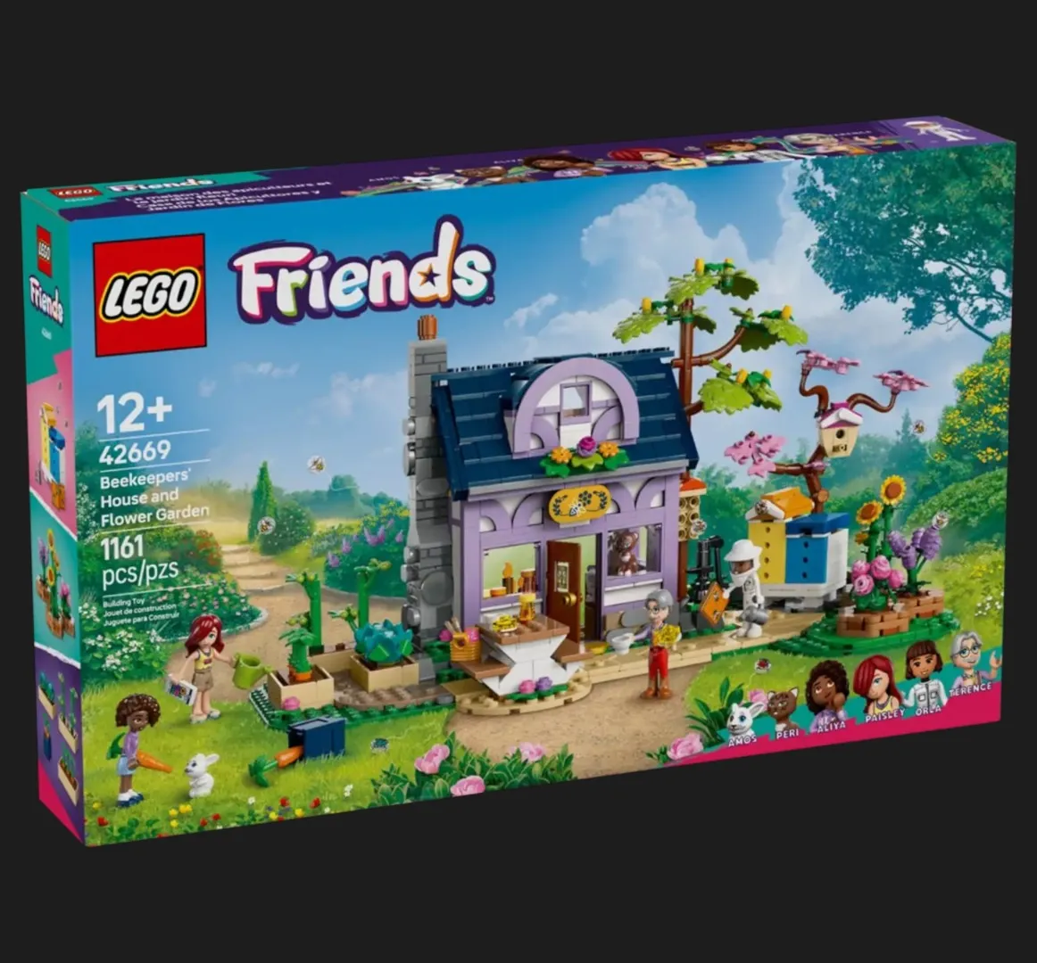 Конструктор LEGO Friends Будиночок і квітник бджолярів (42669)