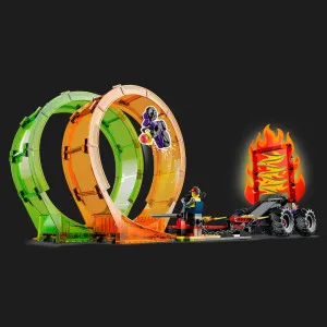 Конструктор LEGO City Подвійна петля каскадерської арени (60339)