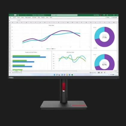 Монітор Lenovo 31.5" IPS 60Hz ThinkVision T32h-30 63D3GAT1UA (UA) в Ковелі