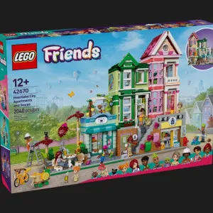 Конструктор LEGO Friends Хартлейк-Сити. Квартиры и магазины (42670)