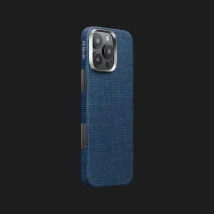 Чохол Pitaka Monogram Tactile Woven Case для iPhone 16 Pro (Dark Blue) в Хмельницькому
