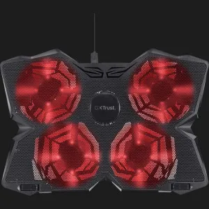 Підставка для ноутбука Trust GXT 278 Yozu Red LED 17.3" (Black)