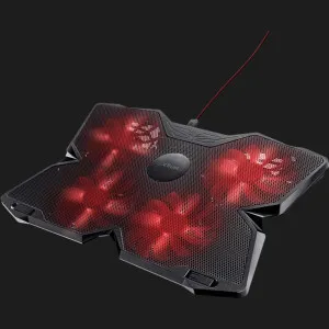 Підставка для ноутбука Trust GXT 278 Yozu Red LED 17.3" (Black)