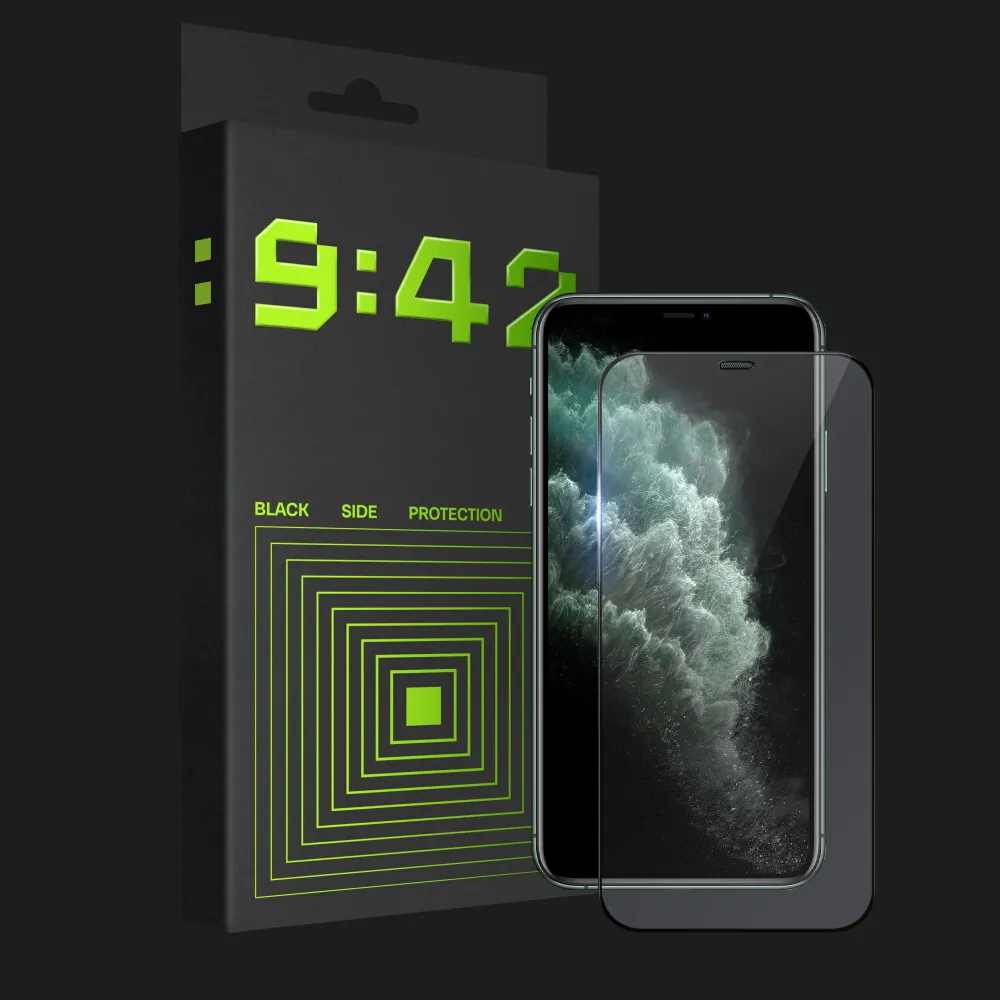 Захисне скло 9:42 BlackSide для iPhone XS Max/11 Pro Max