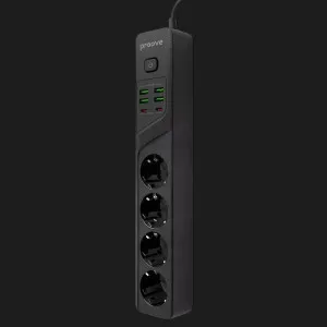 Мережевий фільтр Proove Power Strip P-04 (4 розетки + 4 USB + 2 Type-C) 2М в Берегові