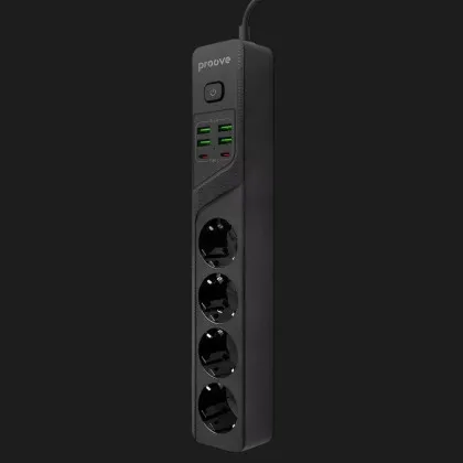 Сетевой фильтр Proove Power Strip P-04 (4 розетки + 4 USB + 2 Type-C) 2М в Луцке