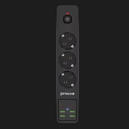 Сетевой фильтр Proove Power Strip P-03 (3 розетки + 4 USB + 2 Type-C) 2М в Луцке