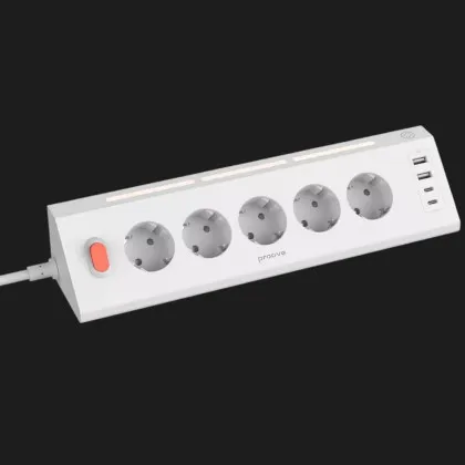 Сетевой фильтр Proove Prism Socket (5 розеток + 2 Type-C + 2 USB) 1.6M в Луцке