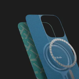 Чохол Pitaka Monogram Tactile Woven Case для iPhone 16 Pro Max (Gold/Green) в Хмельницькому