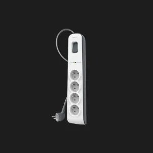 Мережевий фільтр Belkin 4хТип F, 3x1.5мм кв, 16А з захистом від перенапруги, 2м (White) в Берегові