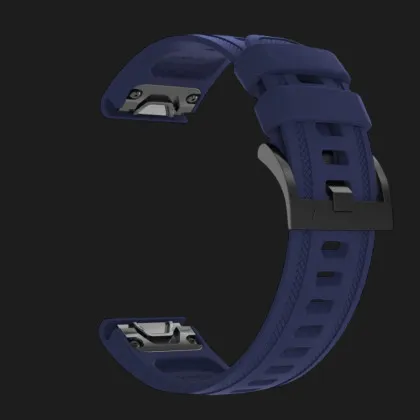 Ремінець Silicone Fit для Garmin Fenix 20mm (Midnight Blue) в Рівному