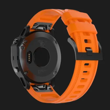 Ремінець Silicone Fit для Garmin Fenix 20mm (Orange) в Рівному