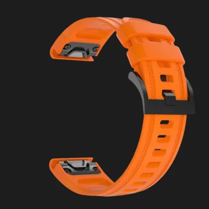 Ремінець Silicone Fit для Garmin Fenix 20mm (Orange) в Рівному