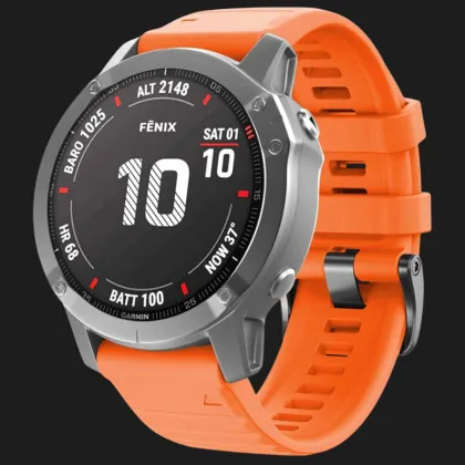 Ремешок Silicone Fit для Garmin Fenix 26mm (Orange) в Сумах