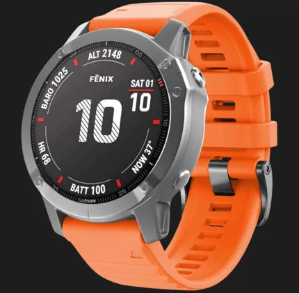 Ремінець Silicone Fit для Garmin Fenix 26mm (Orange)