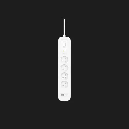 Сетевой фильтр Belkin 4хТип F, 3x1.5мм кв, 16А, USB-A/USB-C 18Вт, с защитой от перенапряжения, 2м (White) в Луцке