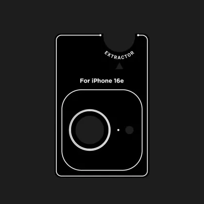 Захисне скло 9:42 для камери iPhone 17e/16e (Black)