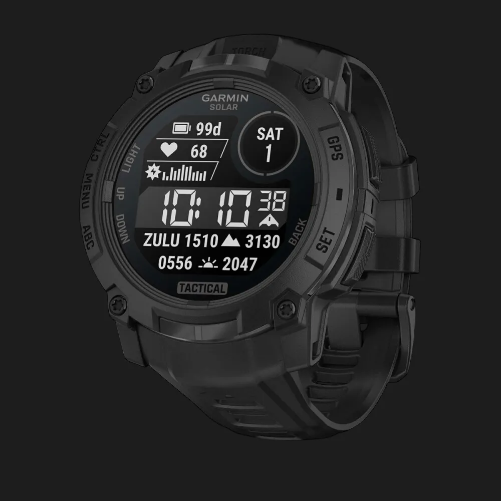 Garmin Instinct 3 50mm Solar Tactical Edition Black with Black Band