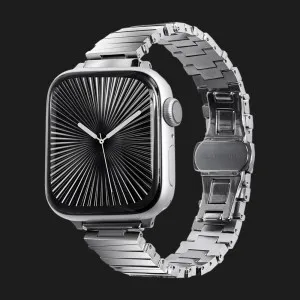 Ремінець LAUT LINKS MARCH для Apple Watch 44/45/46/49mm (Silver)