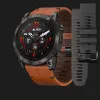 Garmin Epix Pro (Gen 2) Sapphire 51mm Carbon Gray DLC Titanium with Brown Leather Band