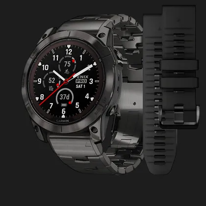 Garmin Fenix 7X Pro Sapphire Solar Carbon Gray DLC Titanium with Titanium Band в Бродах