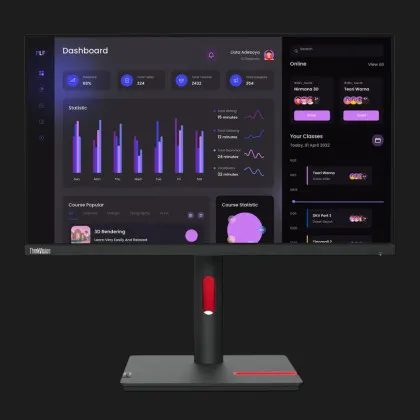 Монітор Lenovo 23.8" T24i-30 IPS 60Hz 63CFMATXUA (UA) в Кропивницькому