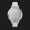 Garmin Lily 2 Active Silver with Purple Jasmine Silicone Band