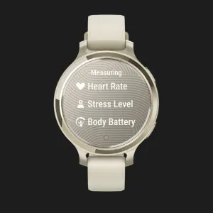Garmin Lily 2 Active Lunar Gold with Bone Silicone Band