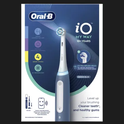 Зубна електрощітка BRAUN Oral-B iO Series 4 My Way (Ocean Blue) в Чорткові