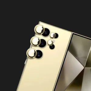 Защитное стекло Monblan для камери Samsung S24 Ultra Metal Ring Series (Yellow) в Хмельницком