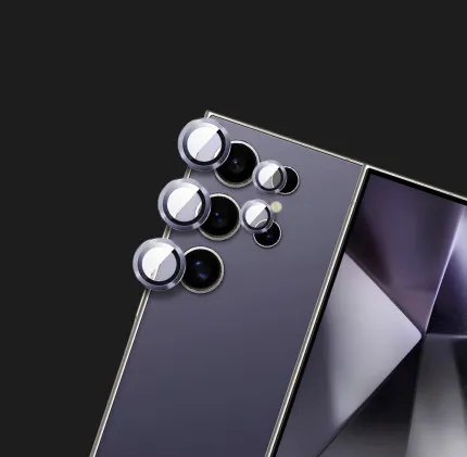 Захисне скло Monblan для камери Samsung S24 Ultra Metal Ring Series (Purple)