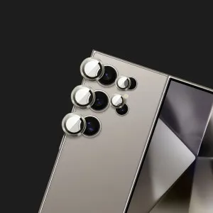 Защитное стекло Monblan для камери Samsung S24 Ultra Metal Ring Series (Gray) в Хмельницком