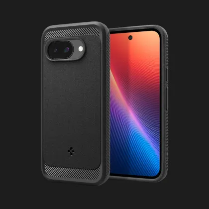 Чохол Spigen Rugged Armor MagSafe для Google Pixel 9а (Matte Black) в Новому Роздолі