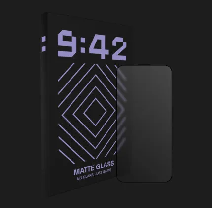 Захисне скло 9:42 Matte для iPhone 16/15/14 Pro
