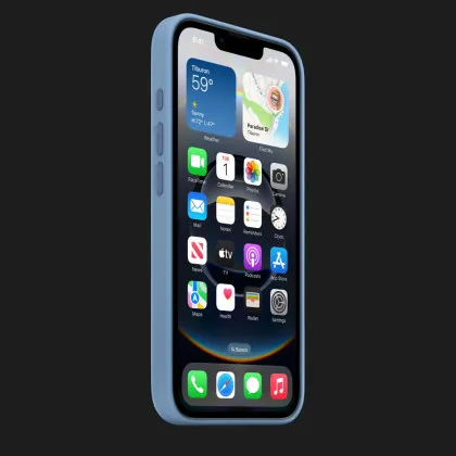Чехол Apple Silicone Case для iPhone 17E/16E (Winter Blue)