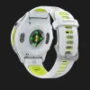 Garmin Forerunner 970 Titanium with Whitestone Case and Whitestone/Translucent Amp Yellow Band