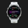Garmin Forerunner 970 Titanium with Whitestone Case and Whitestone/Translucent Amp Yellow Band