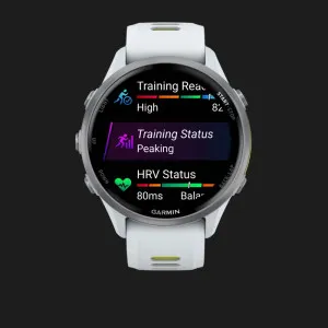 Garmin Forerunner 970 Titanium with Whitestone Case and Whitestone/Translucent Amp Yellow Band в Бердичеві