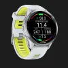 Garmin Forerunner 970 Titanium with Whitestone Case and Whitestone/Translucent Amp Yellow Band